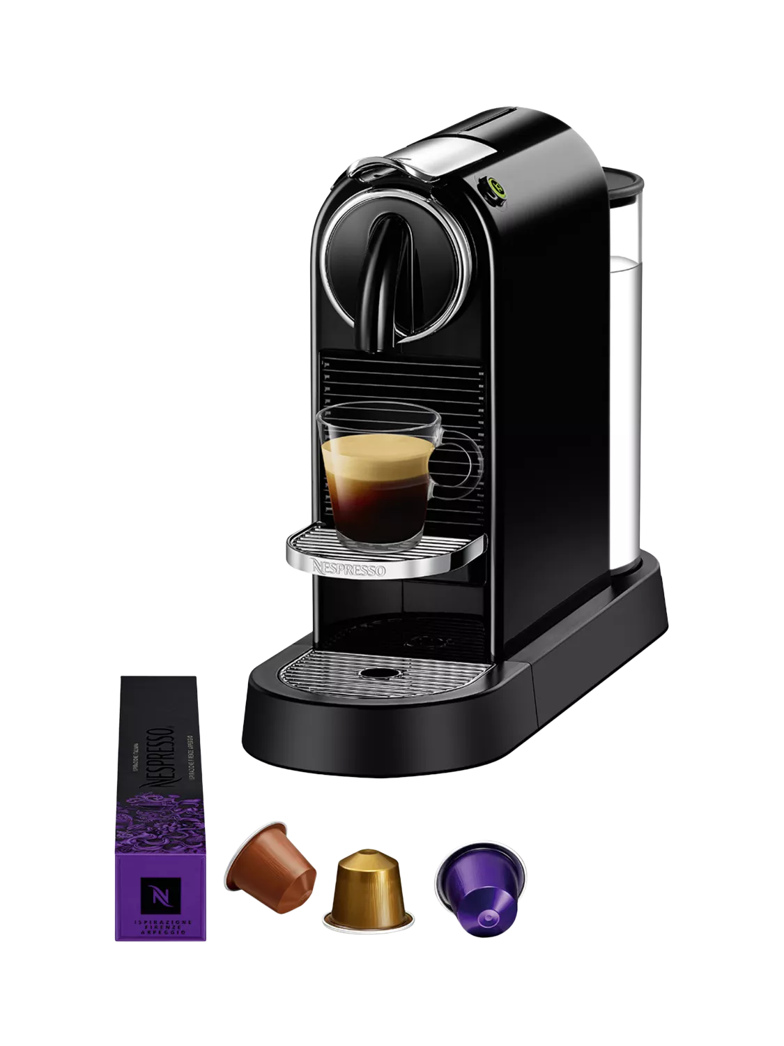 Sleek Nespresso machines for rich and creamy espresso shots.