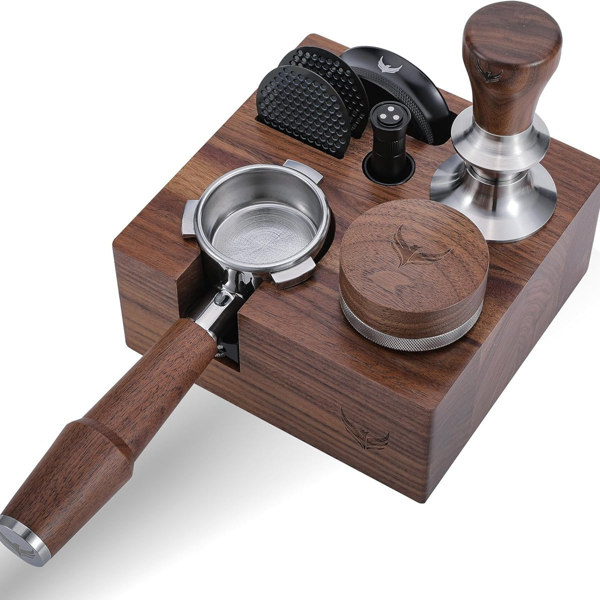 Smart coffee scales, tampers, pour-over kettles, and burr sets for the ultimate coffee experience.