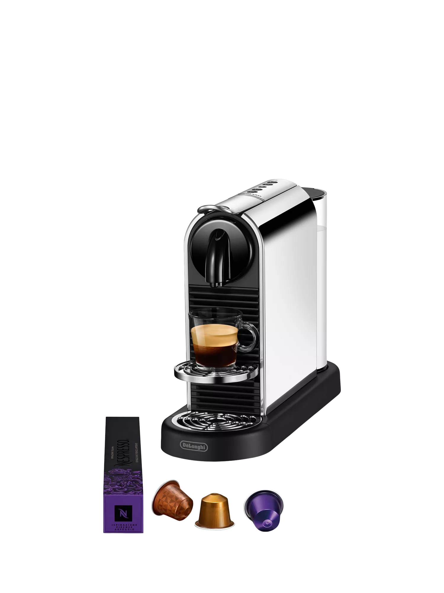 CitiZ Platinum Coffee Pod Machine by De'Longhi, Platinum