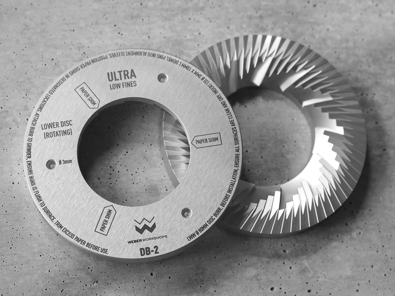 Weber DB-2 Ultra (Ultra Low Fines) Burrs for The EG-1